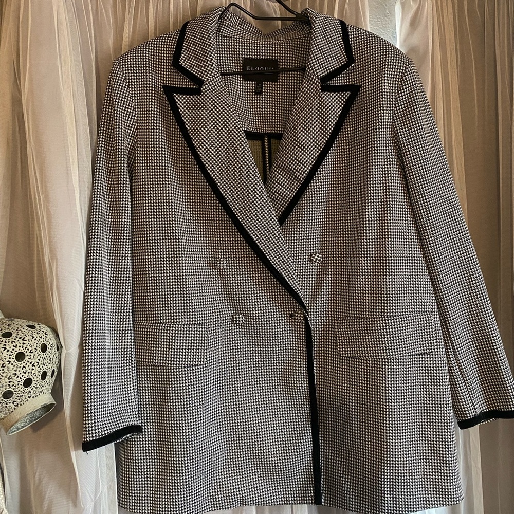 Eloquii houndstooth blazer size 18